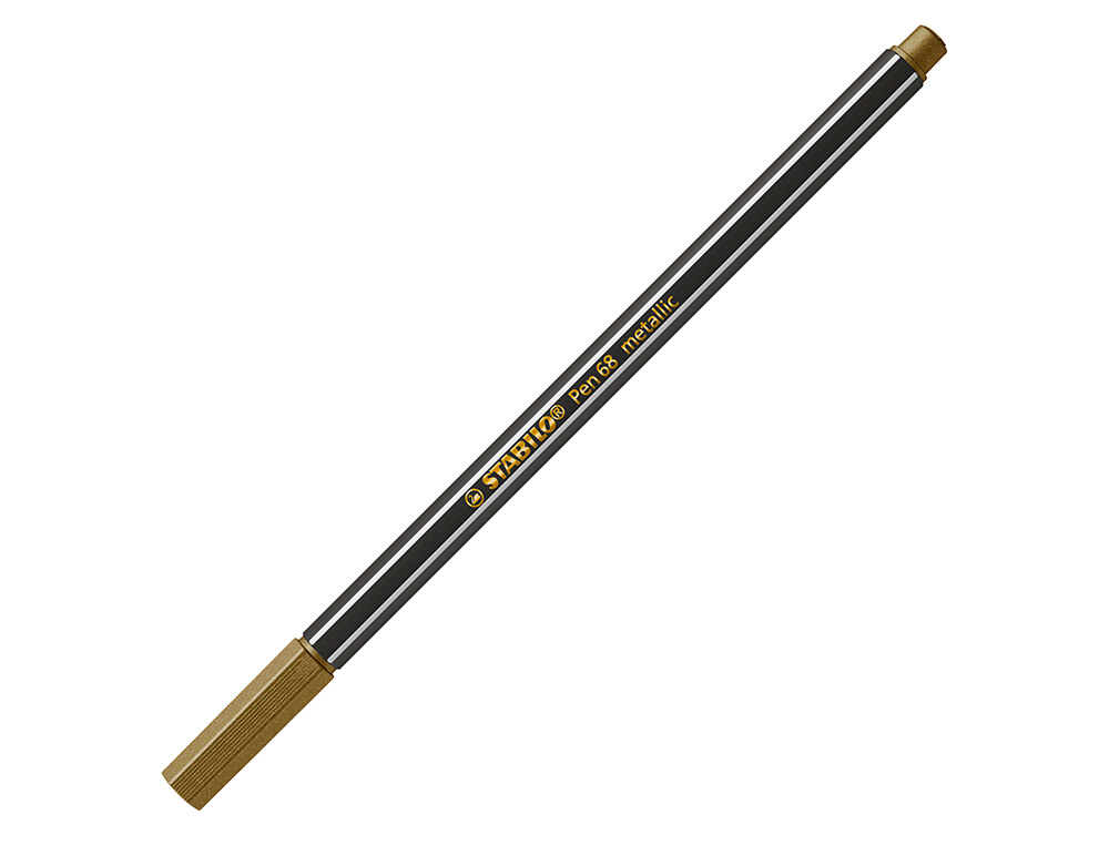 MARCADOR STABILO AGUARELAVEL PEN 68 METALICO OURO 1 MM