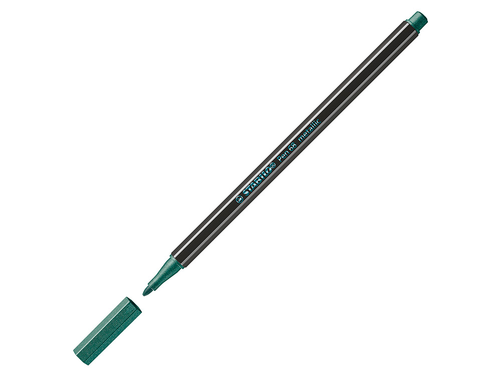 MARCADOR STABILO AGUARELAVEL PEN 68 METALICO VERDE 1 MM