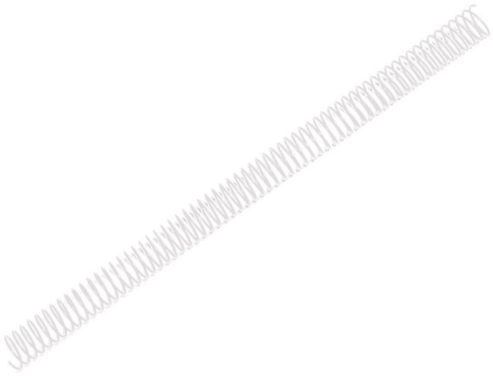 ESPIRAL Q-CONNECT METALICA BRANCO 64 5:1 18MM 1,2MM CAIXA DE 100 UNIDADES