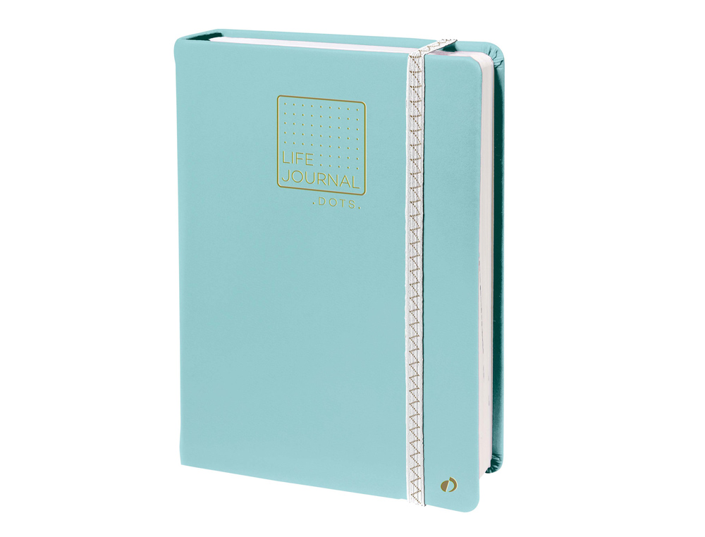 CADERNO QUO VADIS LIFE JOURNAL INFINITE DOTS PONTOS 15X21 CM 224 FOLHAS CAPA VERDE
