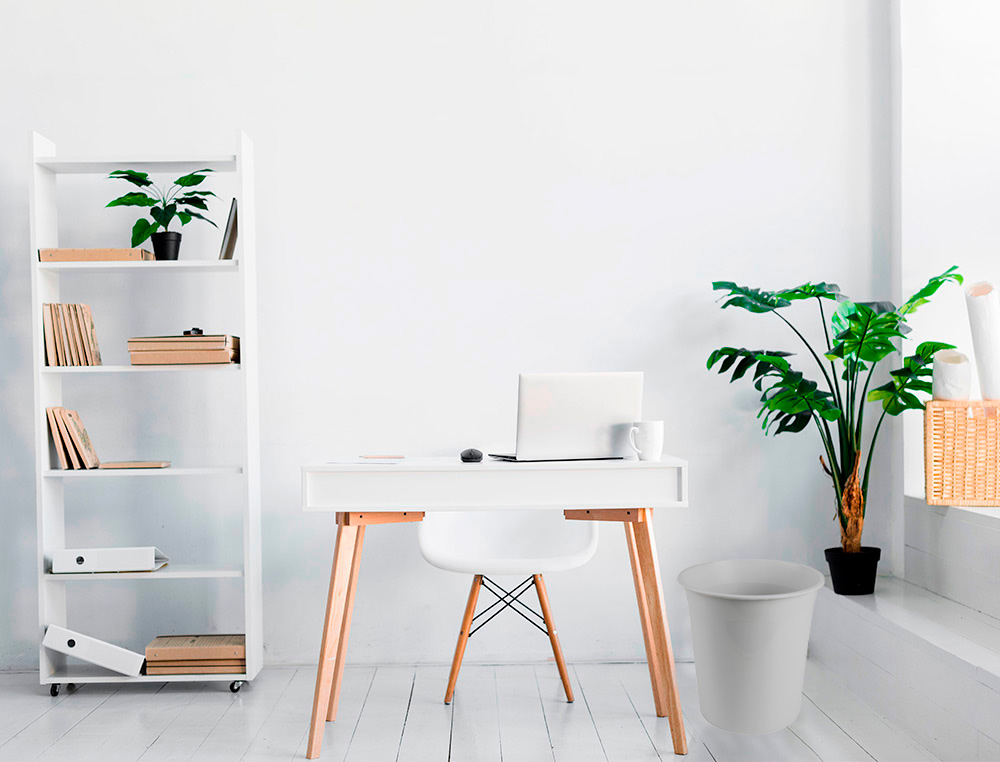 CESTO PLASTICO Q-CONNECT CINZA OPACO 13 LITROS