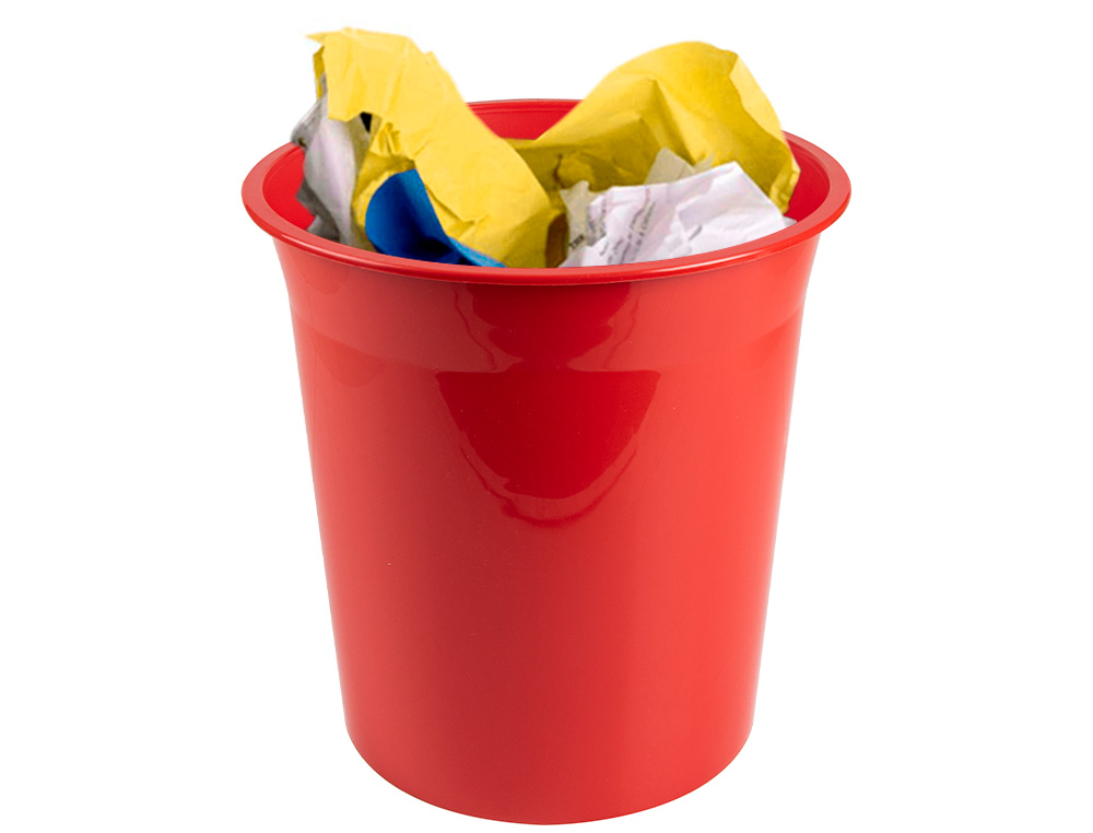CESTO PLASTICO Q-CONNECT VERMELHO OPACO 13 LITROS