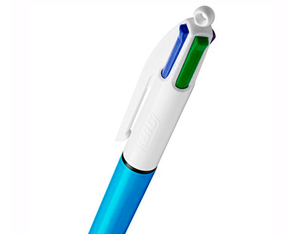 ESFEROGRAFICA BIC QUATRO CORES SHINE AZUL PONTA DE 1 MM
