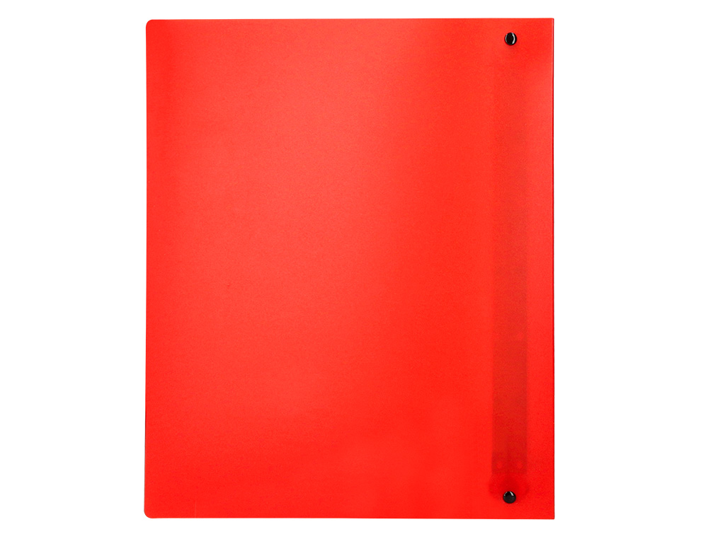 PASTA LIDERPAPEL POLIPROPILENO DIN A4 4 ANEIS MISTOS 40 MM VERMELHO TRANSLUCIDO
