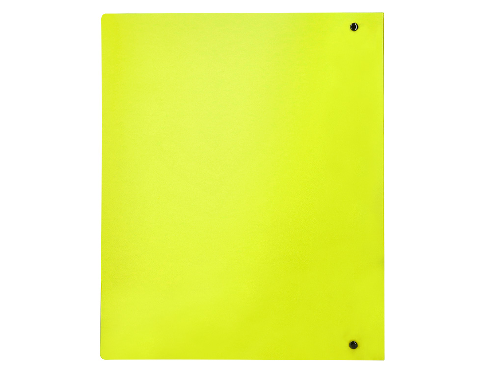 PASTA LIDERPAPEL POLIPROPILENO DIN A4 4 ANEIS MISTOS 40 MM AMARELO FLUOR OPACO