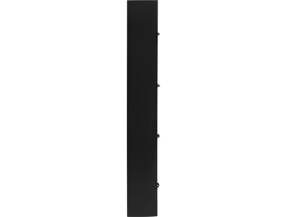 PASTA LIDERPAPEL COM RECARGA POLIPROPILENO DIN A4 4 ANEIS 40MM QUADRICULA 5MM PRETO OPACO
