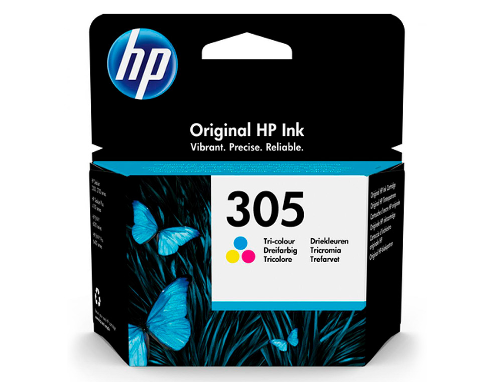 TINTEIRO HP 305 DESKJET 1210 / 1212 / 1255 / 2732 / 2752 / 4155 / 4158 ENVY 6020 / 6052 /6055 / 6420 TRICOLOR 100