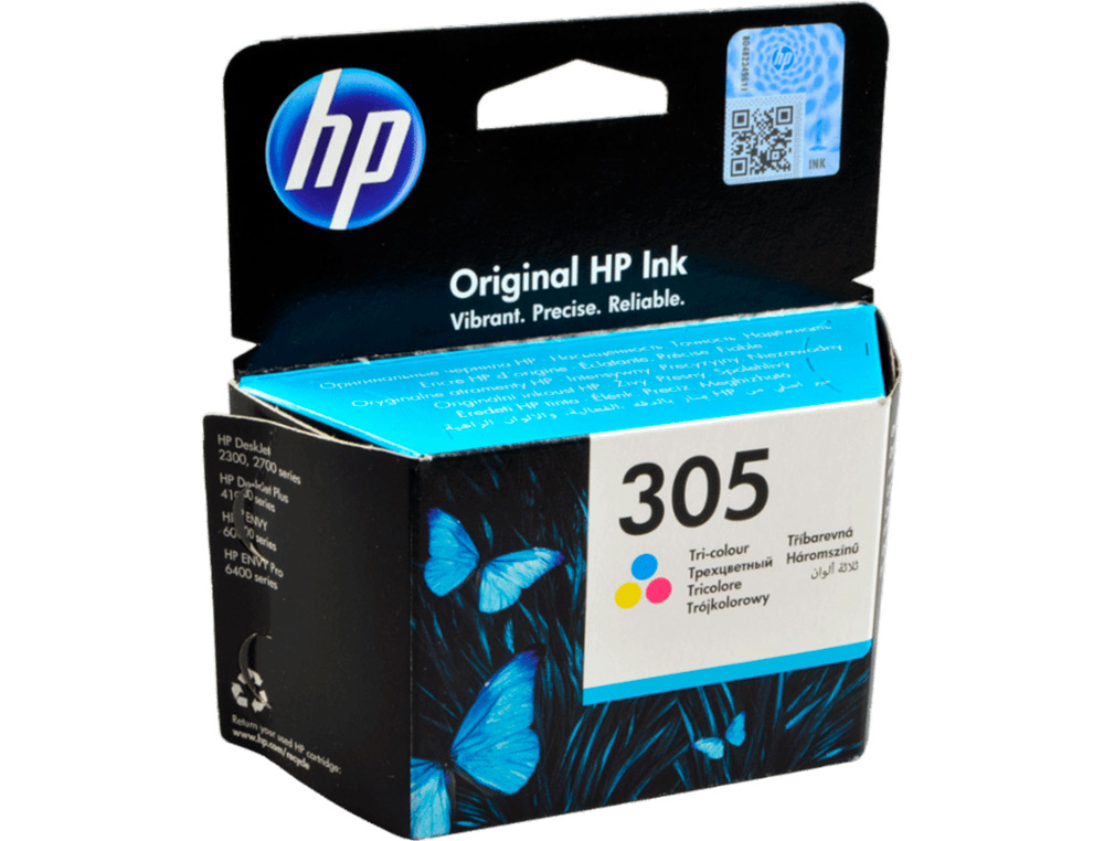 TINTEIRO HP 305 DESKJET 1210 / 1212 / 1255 / 2732 / 2752 / 4155 / 4158 ENVY 6020 / 6052 /6055 / 6420 TRICOLOR 100
