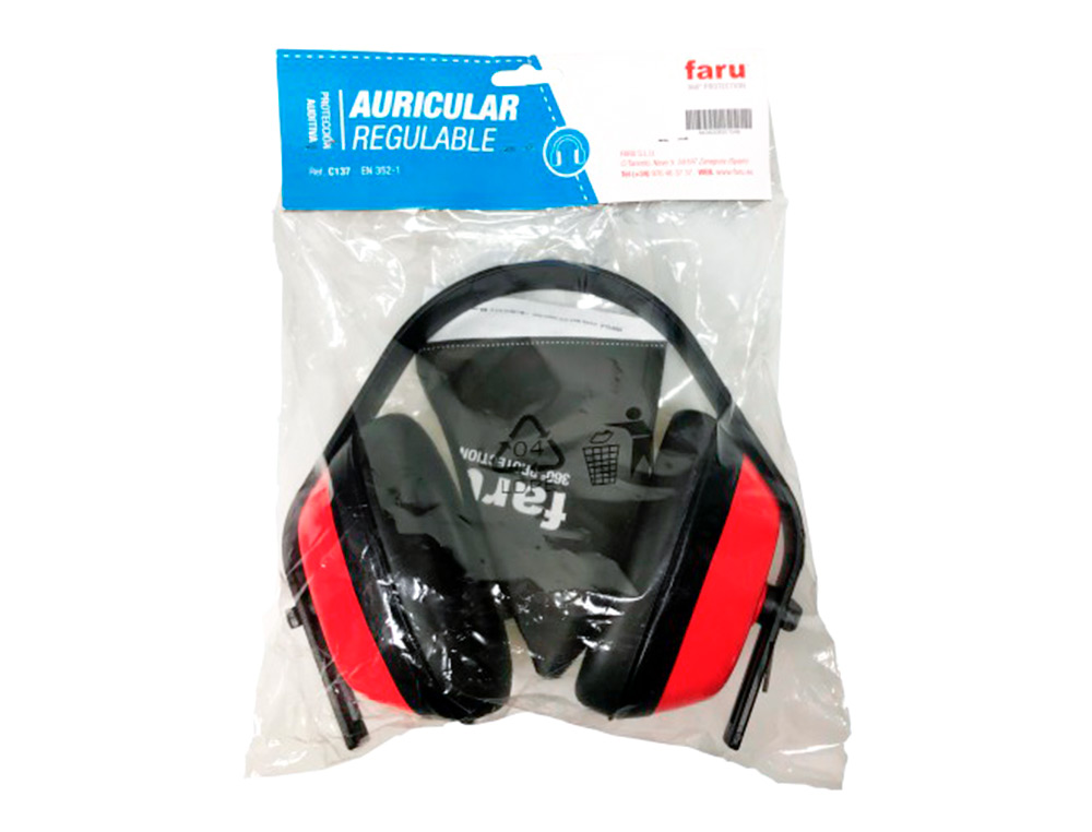 PROTETOR AUDITIVO FARU BASICO DIADEMA ALTURA REGULAVEL