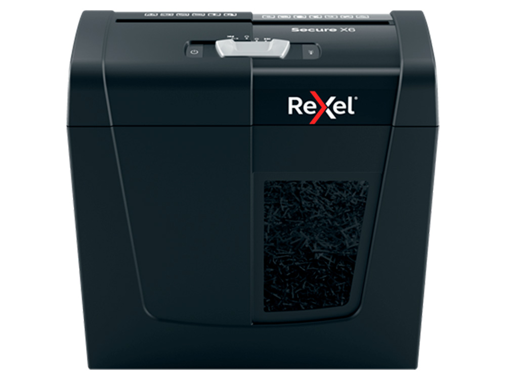 DESTRUIDORA DE DOCUMENTOS REXEL SECURE X6 EU CAPACIDADEE 6 FOLHAS AGRAFES CLIPS CART ES E CD