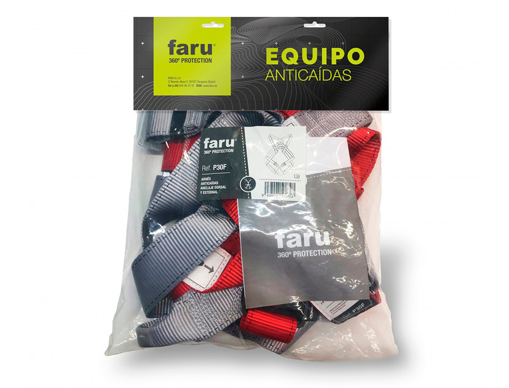 ARNES ANTI-QUEDA FARU DORSAL E ESTERNAL BASICO COM FIXACAO CORREIA 45 MM