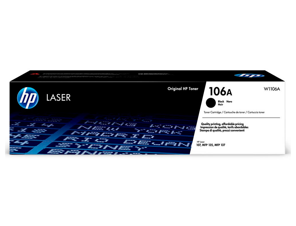 TONER HP LASER 107A/W, MFP 135A PRETO 106A