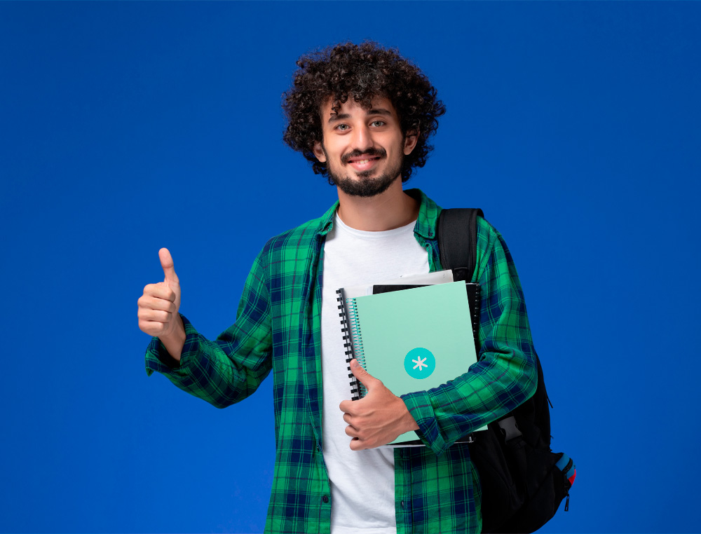 CADERNO ESPIRAL A4 MICRO ANTARTIK CAPA FORRADA 80F 90 GR HORIZONTAL 1 BANDA 4 FUROS COR MENTA