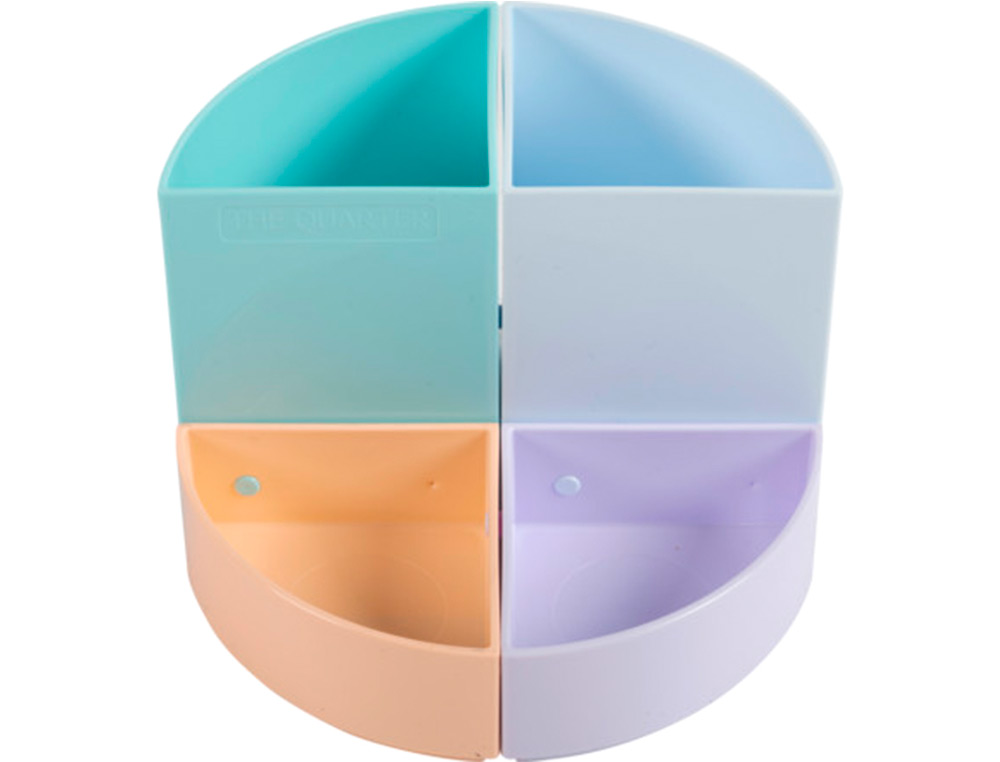 PORTA LAPIS EXACOMPTA AQUAREL THE QUARTER MODULABLE CORES PASTEL
