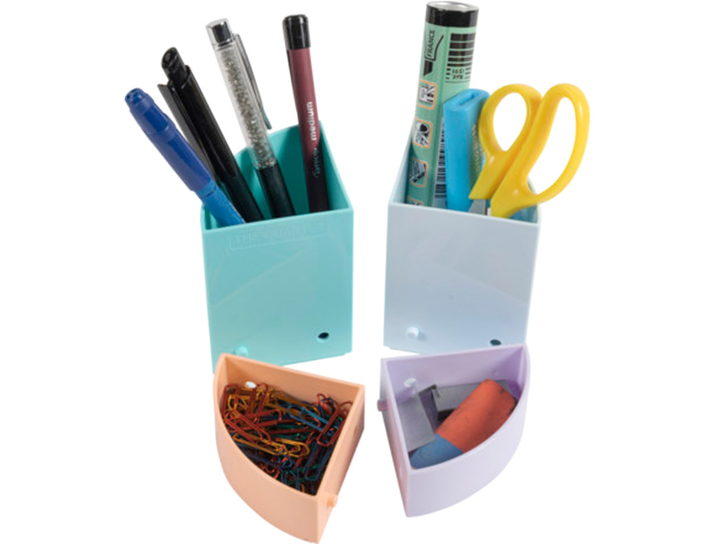 PORTA LAPIS EXACOMPTA AQUAREL THE QUARTER MODULABLE CORES PASTEL