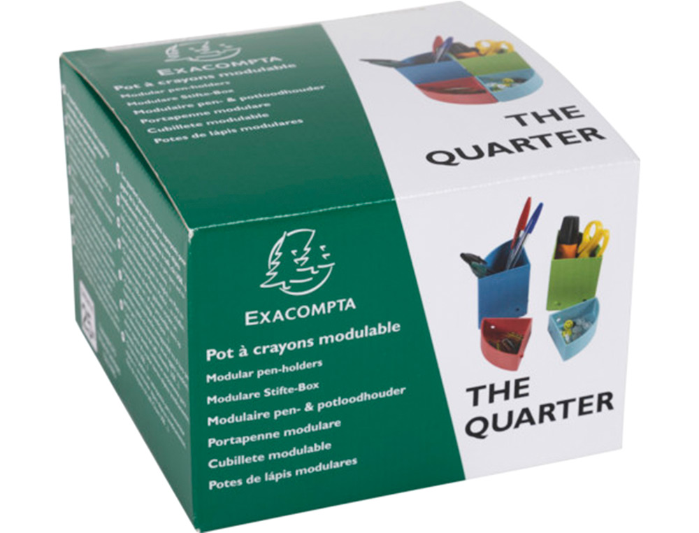 PORTA LAPIS EXACOMPTA AQUAREL THE QUARTER MODULABLE CORES PASTEL