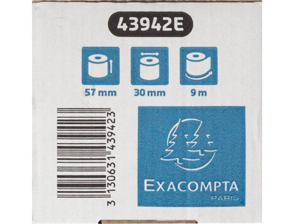 ROLO CALCULADORA EXACOMPTA SAFE CONTACT TERMICO 57 MM X 30 MM 52 G/M2