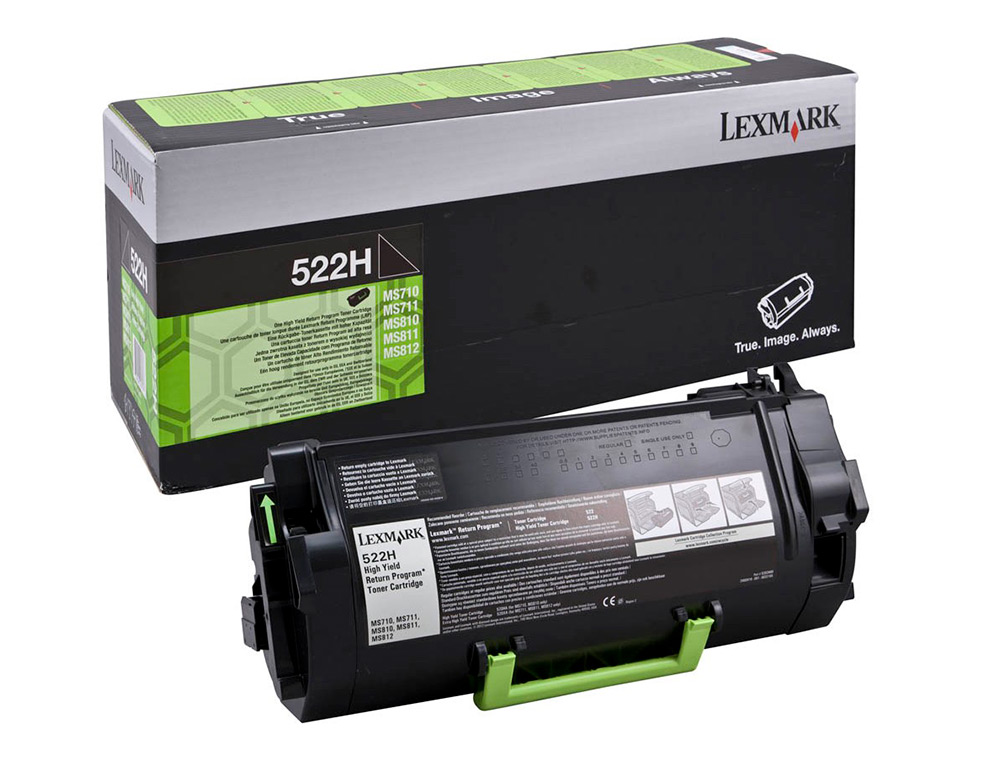 TONER LASER LEXMARK 522H PRETO