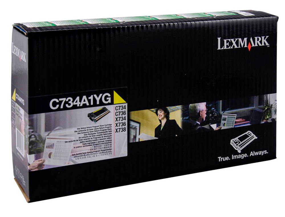 TONER LASER LEXMARK C734 AMARELO 6000 PAGINAS
