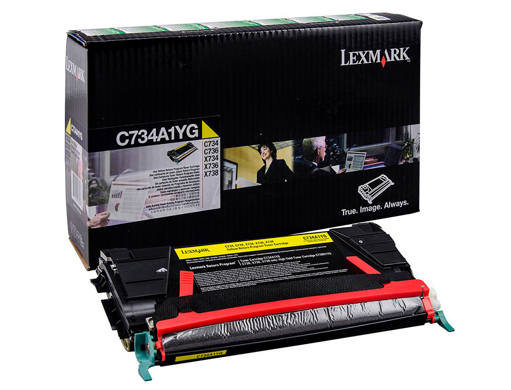 TONER LASER LEXMARK C734 AMARELO 6000 PAGINAS