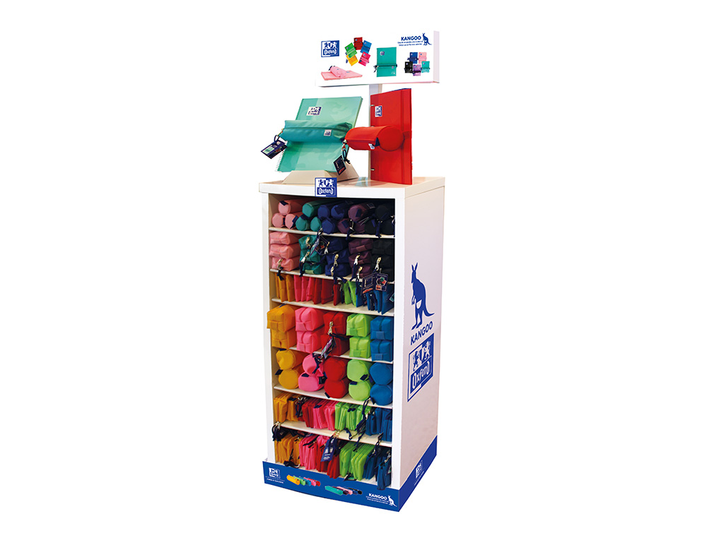 ESTOJO ESCOLAR OXFORD EXPOSITOR DE 105 UNIDADES SORTIDAS 1200X120X565 MM
