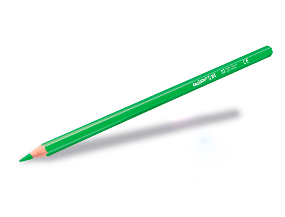 LAPIS DE COR CARIOCA TITA MINA 3 MM TUBO METAL 24 CORES SORTIDAS + APARA LAPIS