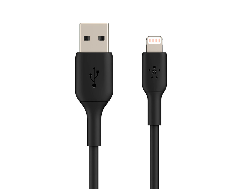 CABO LIGHTNING BELKIN CAA001BT2MBK A USB-A BOOST CHARGE COMPRIMENTO 2 M COR PRETO