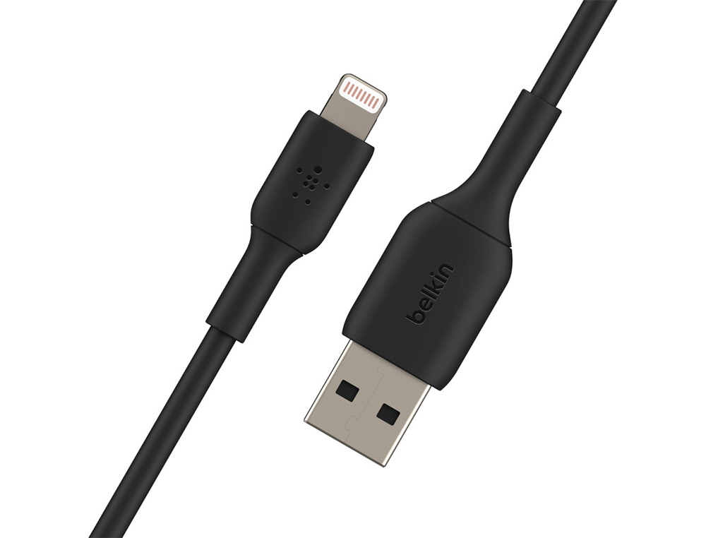 CABO LIGHTNING BELKIN CAA001BT2MBK A USB-A BOOST CHARGE COMPRIMENTO 2 M COR PRETO
