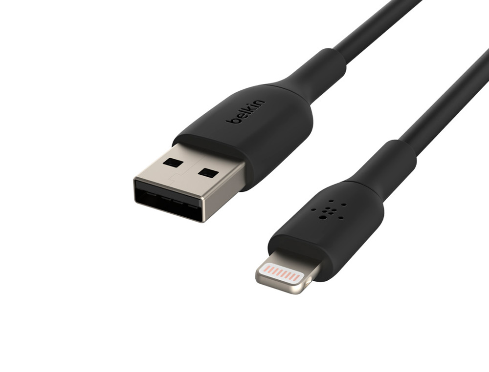 CABO LIGHTNING BELKIN CAA001BT2MBK A USB-A BOOST CHARGE COMPRIMENTO 2 M COR PRETO