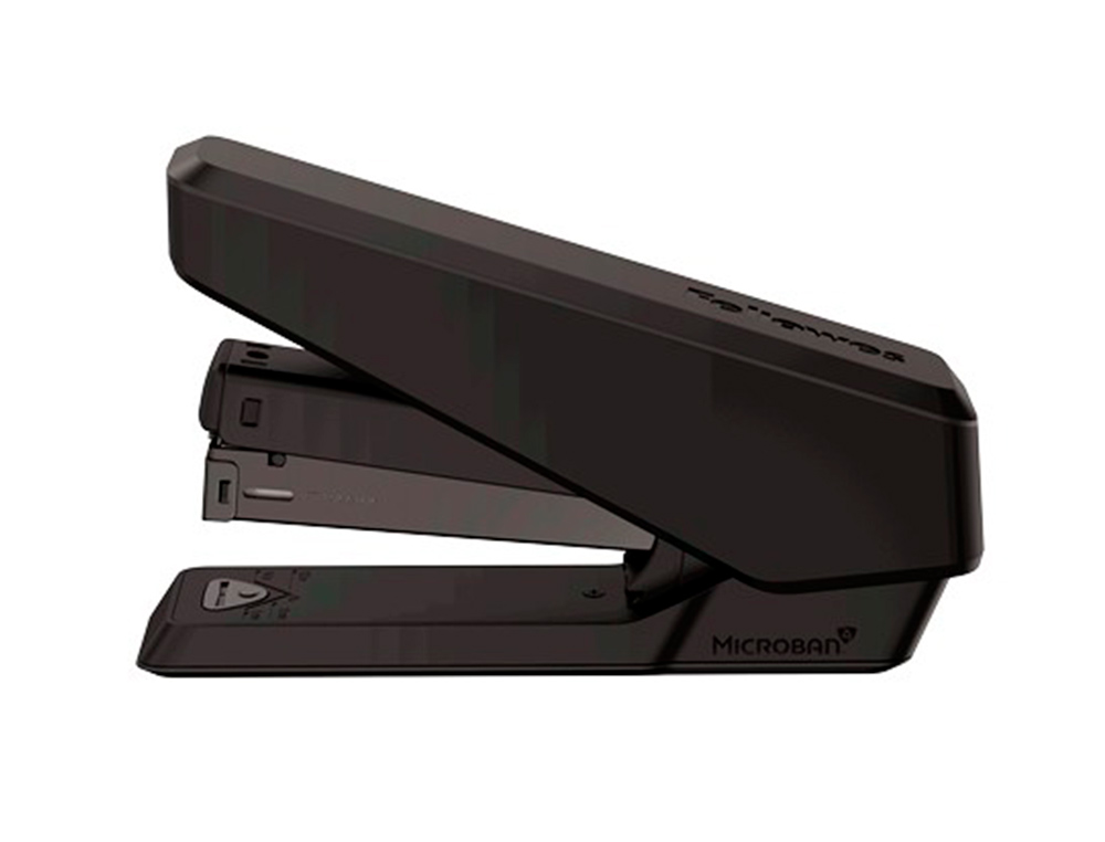 AGRAFADOR FELLOWES EASYPRESS LX850 PROTECAO ANTIBACTERIANA CAPACIDADE 25 FOLHAS USA AGRAFES 24/6 E 26/6 PRETO