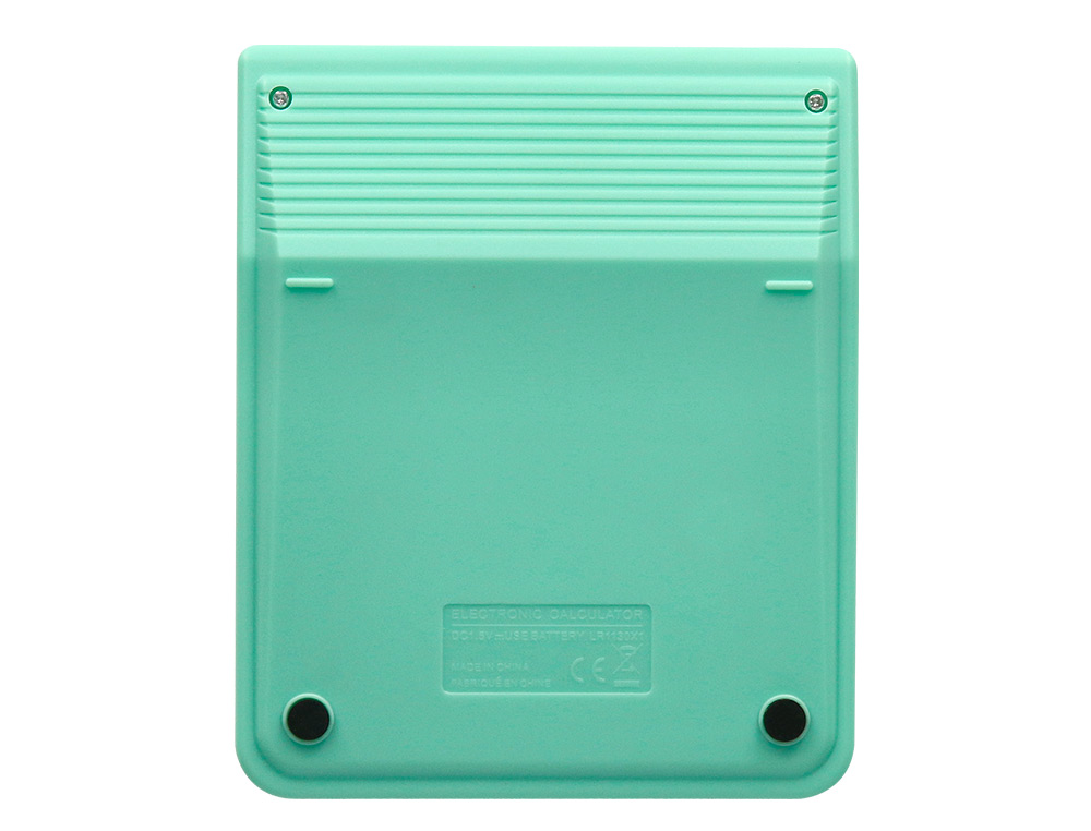 CALCULADORA LIDERPAPEL DE SECRETARIA XF24 10 DIGITOS SOLAR E PILHAS COR VERDE 127X105X24 MM