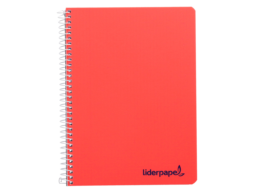 CADERNO ESPIRAL LIDERPAPEL WONDER DIN A5 CAPA PLASTICO 80 F 90 GR QUADRICULA 5MM COM MARGEM CORES SORTIDAS