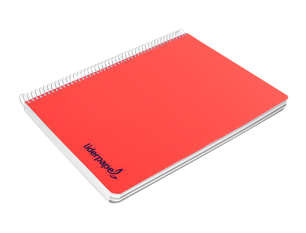 CADERNO ESPIRAL LIDERPAPEL WONDER DIN A5 CAPA PLASTICO 80 F 90 GR QUADRICULA 5MM COM MARGEM CORES SORTIDAS