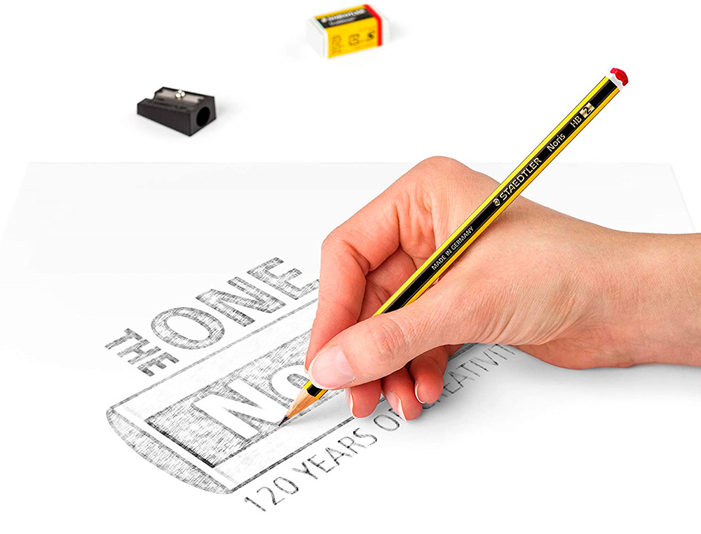 EXPOSITOR DE SECRETARIA STAEDTLER NORIS 120 FELIZ ANIVERSARIO 152 UNIDADES SORTIDAS 383X382X250 MM