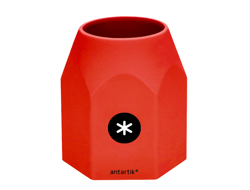 PORTA LAPIS ANTARTIK SILICONE HEXAGONAL CORES SORTIDAS INTENSAS AZUL MOSTARDA PRETO E VERMELHO