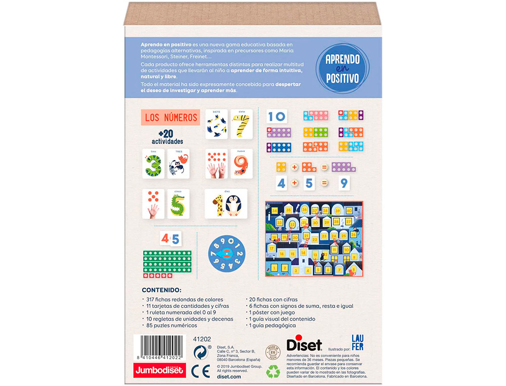 JOGO DISET DIDATICO APRENDO EM POSITIVO OS NUMEROS