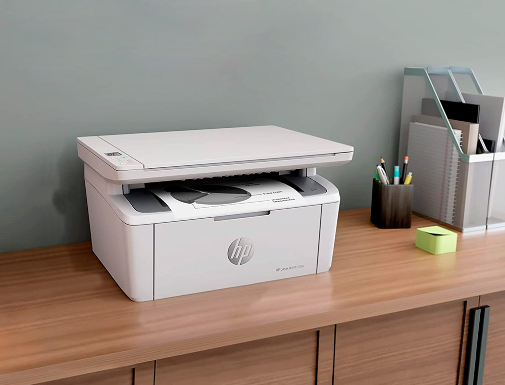 MULTIFUNCOES HP LASERJET M140W A4 WIFI 20 PPM SCANNER COPIADORA IMPRESSORA BANDEJA ENTRADA 150 FOLHAS