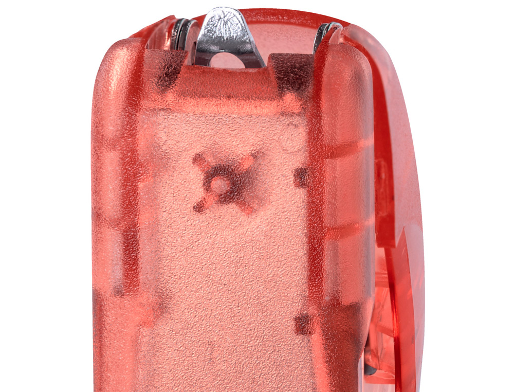 AGRAFADOR RAPID MINI F4 COLOUR BREEZE USA AGRAFES 24/6 E 26/6 COR CORAL EM BLISTER