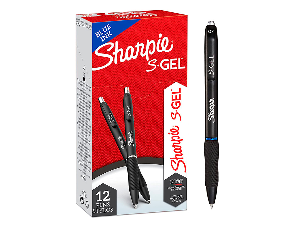 ESFEROGRAFICA SHARPIE RETRATIL TINTA GEL PONTA 0,7 MM COR AZUL