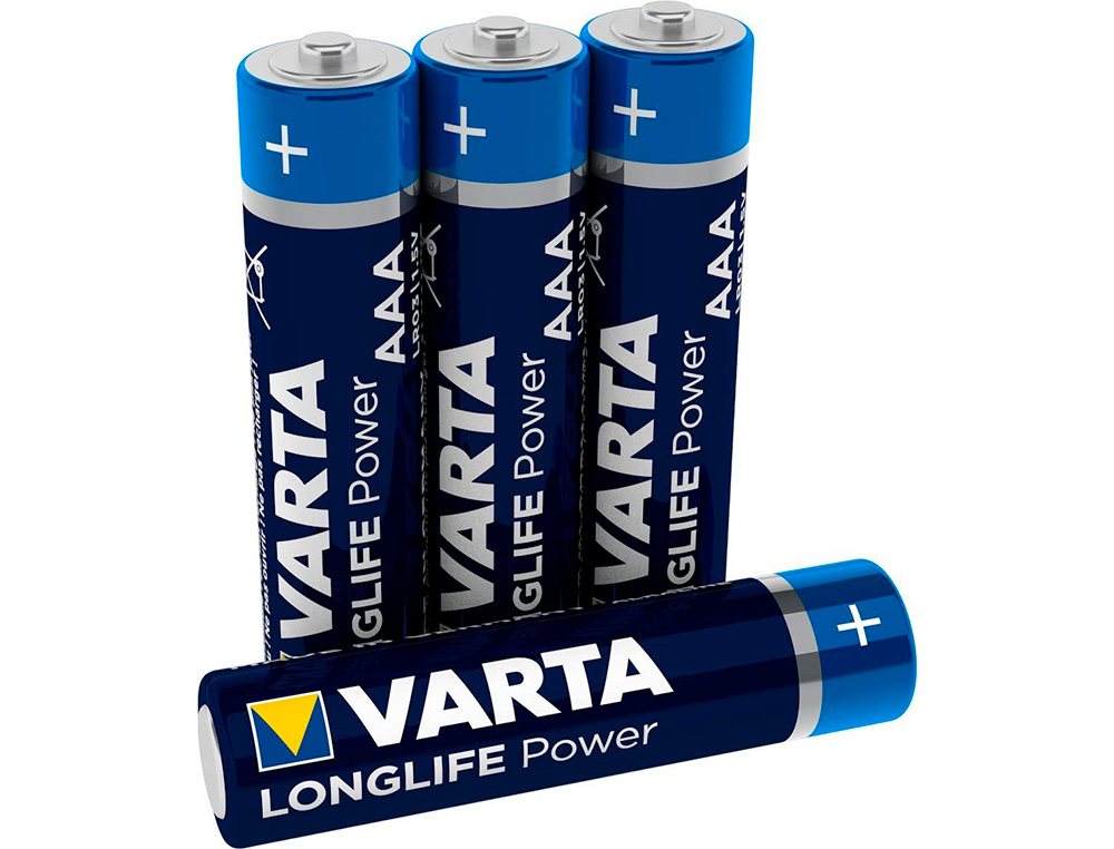 PILHA VARTA ALCALINA AAA TIPO LR-03 BLISTER DE 4 UNIDADES