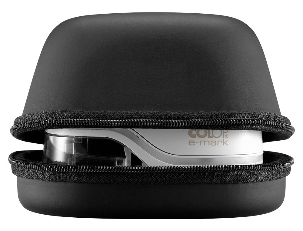 BOLSA PROTETORA COLOP PARA IMPRESSORA E-MARK FECHO DE CORRER COR PRETO