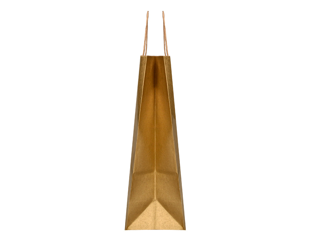 SACO DE PAPEL Q-CONNECT KRAFT OURO L COM ASA TORCIDA 320X400X14 MM