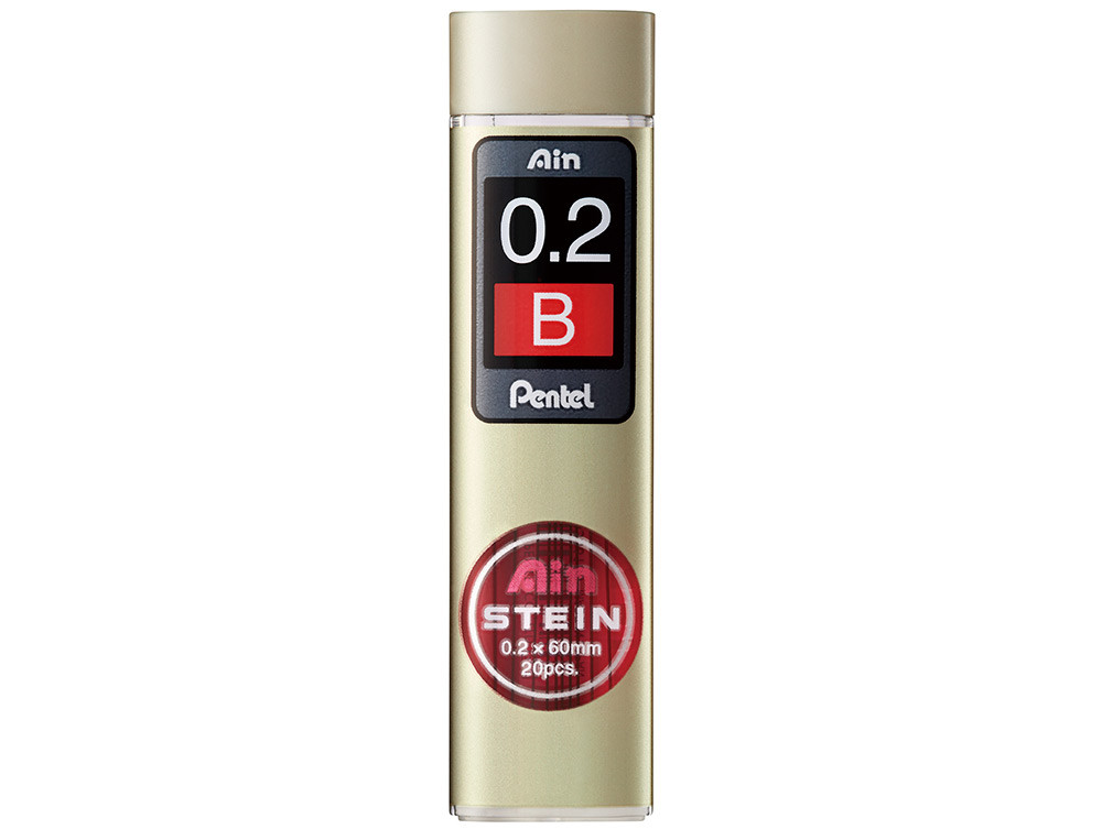 MINAS PENTEL AIN STEIN 0.2 B ESTOJO COM 20 UNIDADES