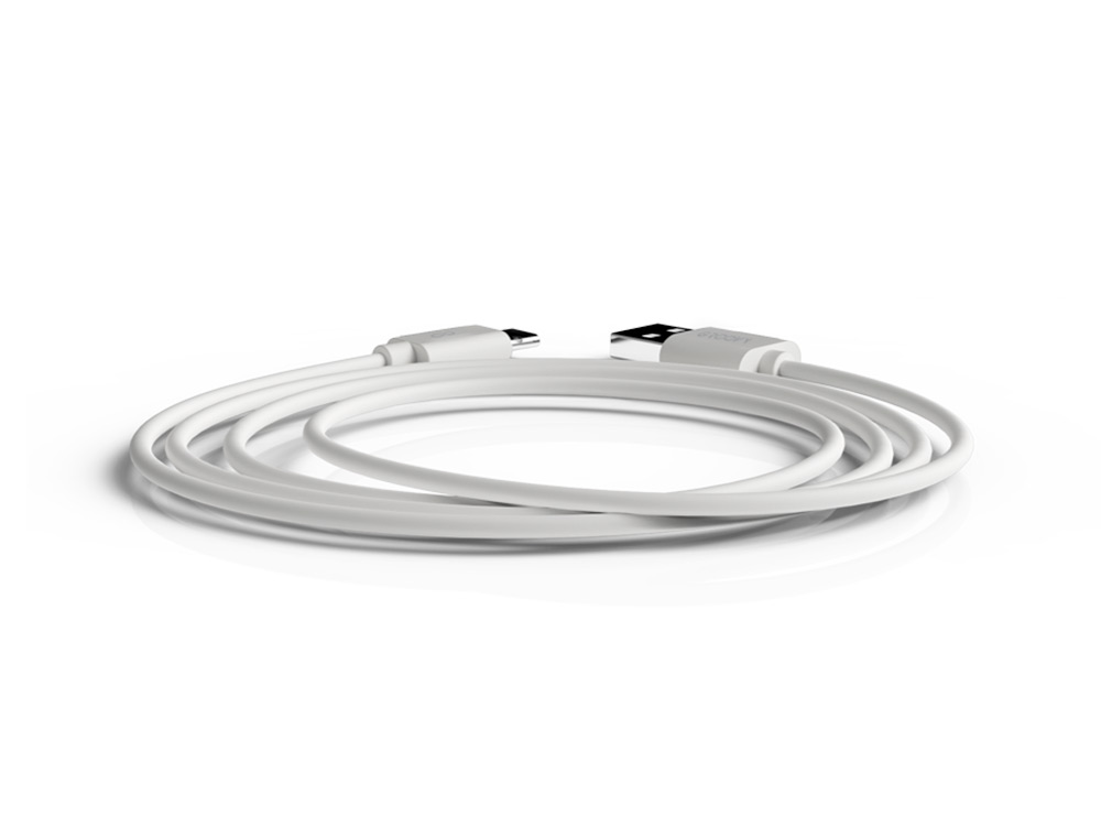 CABO GROOVY USB-A A TIPO C COMPRIMENTO 1 MT COR BRANCO