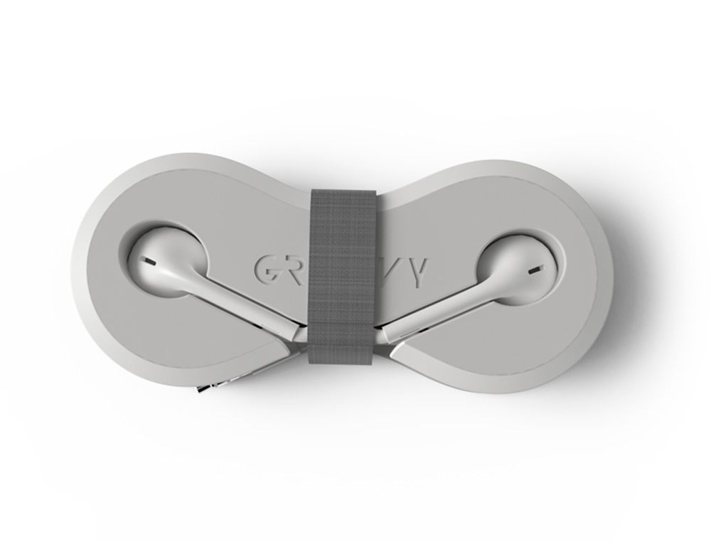 AURICULARES GROOVY COM MICROFONE E ESTOJO CONECTOR JACK 3,5 MM COR BRANCO