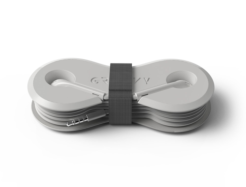 AURICULARES GROOVY COM MICROFONE E ESTOJO CONECTOR JACK 3,5 MM COR BRANCO