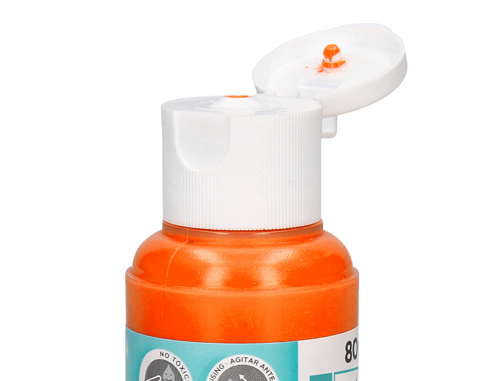 PINTURA ACRILICA LIDERPAPEL FRASCO DE 80 ML LARANJA