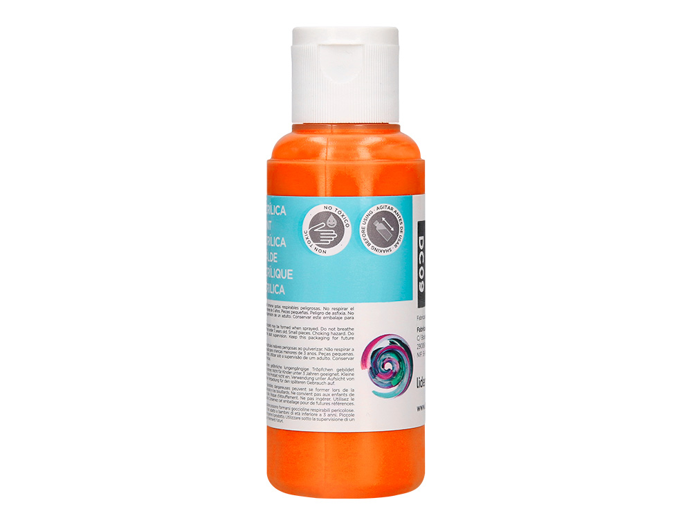 PINTURA ACRILICA LIDERPAPEL FRASCO DE 80 ML LARANJA
