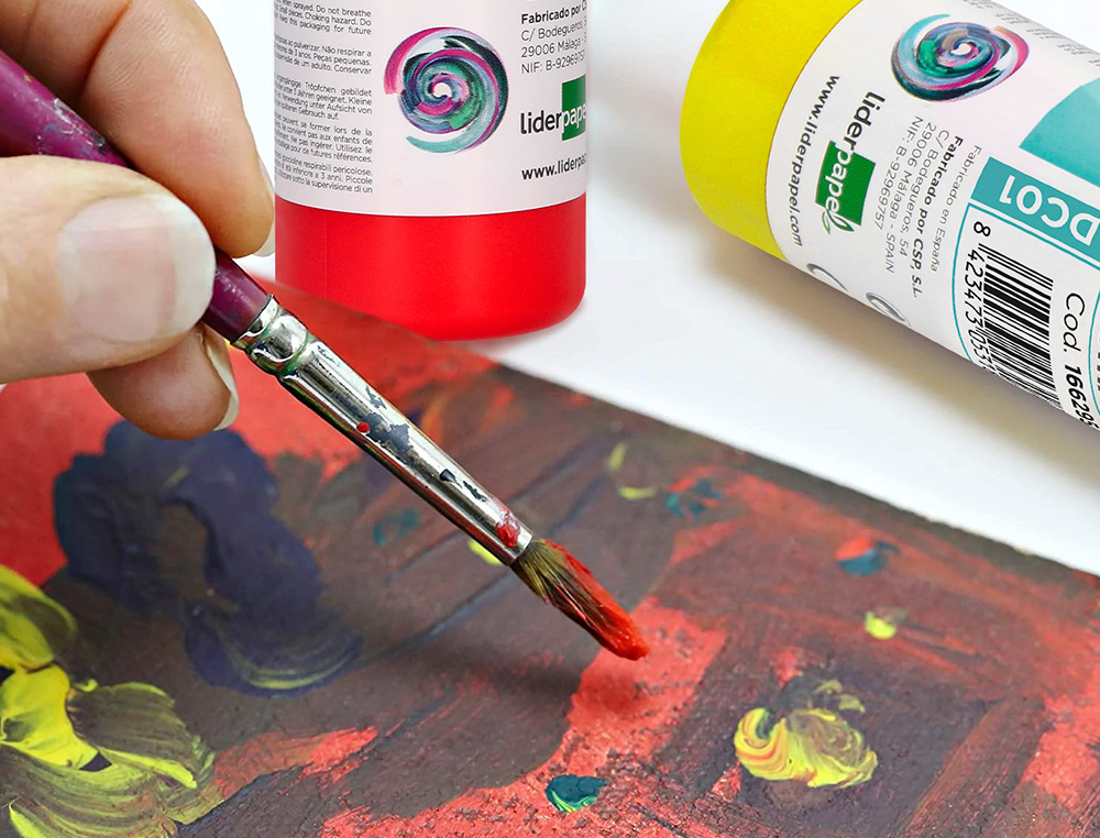 PINTURA ACRILICA LIDERPAPEL FRASCO DE 80 ML LARANJA