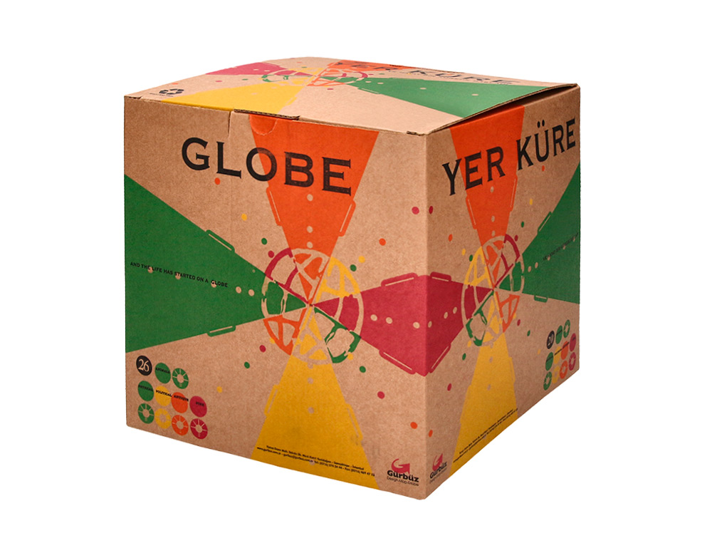 GLOBO LIDERPAPEL COM LUZ FISICO E POLITICO ESTILO ANTIGO DIAMETRO 26 CM